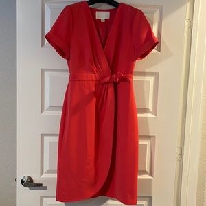 J crew Collection Short sleeve crepe wrap dress